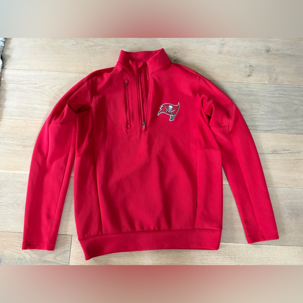 Tampa Bay Buccaneers Antigua NFL quarter zip golf sport pullover - small